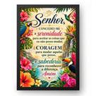 Quadro Oração da Serenidade Jardim Tropical Vivo 21x30cm Quadro Oração da Serenidade Jardim Tropical Vivo 21x30cm