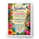 Quadro Oração da Serenidade Jardim Tropical Vivo 50x70cm