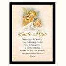 Quadro "Oração Santo Anjo do Senhor." Proteção Divina Bebê