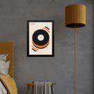Quadro Orange Bauhaus - Musical Happiness 24x18cm
