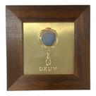 Quadro Oxum Orixá Madeira Imbuia e Metal 14,5x14,5cm Quadro Oxum Orixá Madeira Imbuia e Metal 14,5x14,5cm