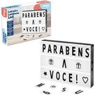 Quadro / painel letreiro luminoso light box com letras / numeros / simbolos a pilha / usb - WESTERN