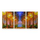 Quadro Paisagem Árvores Bosque Estilo Leonid Afremov