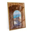Quadro Paisagem Portal Para O Mar Grande 120x80 Cm Para Sala - Bimper Quadros