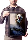 Quadro Palhaço Maluco Arte Macabra Horror Poster Moldurado