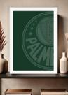 Quadro Palmeiras Clássico com Vidro e Moldura Branca Tam:A4