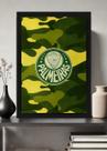 Quadro Palmeiras Gigante Verdão com Vidro e Moldura Preta Tamanho:21cm x 30cm (A4)