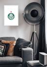 Quadro Palmeiras Raízes com Vidro e Moldura Branca