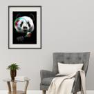 Quadro Panda Bola De Sabão - 60x48cm