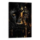 Quadro Pantera Negra de Ouro Quadro Pantera Negra de Ouro