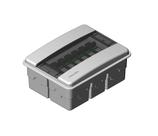 Quadro para Disjuntor PVC de Embutir 8 Branco 6 Preto - Mondiale Quadro para Disjuntor PVC de Embutir 8 Branco 6 Preto - Mondiale