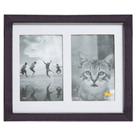 Quadro para Fotos Allegro Duplo Horizontal Tabaco 25 x 20 cm - 2105.27TB.LE00 - LEÃO