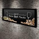 Quadro para Rolhas Panorâmico - Amigos e Família - Quadro Novo Quadro para Rolhas Panorâmico - Amigos e Família - Quadro Novo