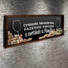 Quadro para Rolhas Panorâmico - Criando Memórias - Quadro Novo
