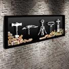 Quadro para Rolhas Panorâmico - Saca Rolhas - Quadro Novo Quadro para Rolhas Panorâmico - Saca Rolhas - Quadro Novo