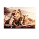 Quadro Para Sala Leao Quarto Casal Leoa Familia Decorativo