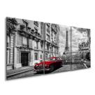 Quadro para Sala Parede para Quarto Paris Carro Vermelho
