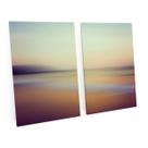 Quadro Para Sala Quarto Escritório Decorativo Abstrato Degradê De Cores Praia Kit 2 Telas - Bimper