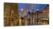 Quadro Paris Paisagem Interiores Salaem Tecido Canvas 130x60