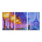 Quadro Paris Torre Eiffel Estilo Leonid Afremov Sala