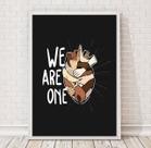 Quadro Paz Na Terra We AreOne 33x24cm - com vidro
