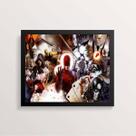 Quadro Personagens Filme Demolidor 24x18cm - com vidro