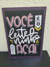 Quadro Personalizado Decorativo Com Mensagem Você é o Leite Ninho do meu Açai 29 X 20