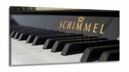 Quadro Piano Música decorativo com Tela em Tecido Canvas 130x60