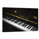 Quadro Piano Música decorativo com Tela em Tecido