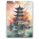 Quadro Placa Decorativa Aluminio 20x28 Desenhos Orientais
