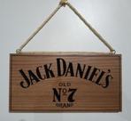 Quadro placa decorativa jack daniels churrasqueira churrasco entalhado em madeira