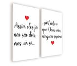 Quadro/Placa Decorativa MDF 20x28xm s/ Moldura Tema Namorados