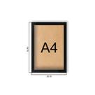 Quadro Placa Decorativa Placa Moldura MDF Cru Para A4 23,5x32cm
