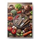 Quadro Placa Decorativo Em Metal 20x28 Alimentos Temperos