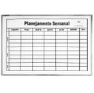 Quadro Planejamento Semanal Aluminio 90X60 Souza
