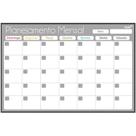 Quadro Planner Mensal GRAY FIT 90X60CM Pacote com 2 Unidades