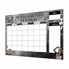 Quadro Planner Organizador Semanal Mensal Santos FC 60x40