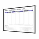 Quadro Planner Organizador Tarefas Avisos Gestão Recados Semanal Parede Mensal Decorativo Escritório Estudante Empresa Escola Faculdade 60x40
