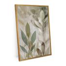 Quadro Plantas Verdes Moldura Com Vidro 90x60 Para Sala - Bimper Quadros Quadro Plantas Verdes Moldura Com Vidro 90x60 Para Sala - Bimper Quadros
