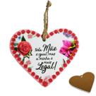 Quadro Plaquinha Coração Porcelana Mãe Mais Legal Presente Quadro Plaquinha Coração Porcelana Mãe Mais Legal Presente