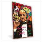 Quadro Poderoso Chefão Vinil Com Vidro Quadro Poderoso Chefão Vinil Com Vidro