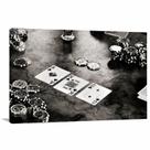 Quadro Poker Cartas Vintage decorativo Tela em Tecido