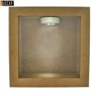 Quadro Porta Cenário 26x26x9 com Vidro e Led Mdf Madeira Quadro Porta Cenário 26x26x9 com Vidro e Led Mdf Madeira