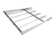QUADRO PORTA ESPETOS p/ SUPORTE GRILL - 5939 cm - INOX 430