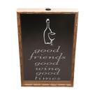 Quadro Porta Rolha De Vinho 46.5cm Bambu R12661 Woodart Quadro Porta Rolha De Vinho 46.5cm Bambu R12661 Woodart