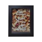 Quadro Porta Rolha Decorativo com o Passar dos Vinhos Mdf Madeira