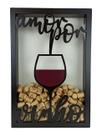 Quadro Porta Rolhas - Amor Por Vinho - 250 Rolhas