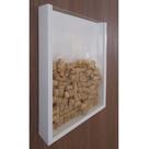 Quadro Porta Rolhas De Vinho Champanhe Tampinhas Decorativo Branco Laca Quadro Porta Rolhas De Vinho Champanhe Tampinhas Decorativo Branco Laca