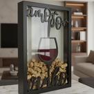 Quadro Porta Rolhas Lindo Aproveite - Decoração Vinho - Detalhe em Alto Relevo - Vários Modelos ESCRITA:Poesia Engarrafa Quadro Porta Rolhas Lindo Aproveite - Decoração Vinho - Detalhe em Alto Relevo - Vários Modelos ESCRITA:Poesia Engarrafa