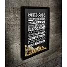 Quadro Porta Rolhas Nesta Casa... - Quadro Novo